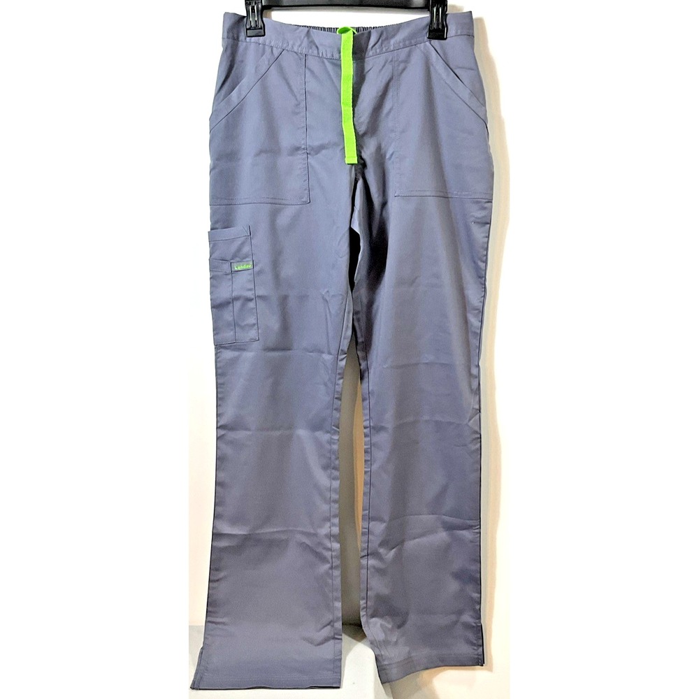 Landau ProFlex 2042 Scrub Pants Womens XS Steel‎ Gray Cargo NWT